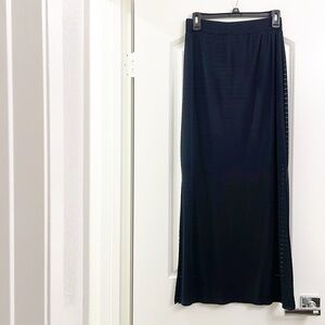 Apt. 9 black striped maxi skirt